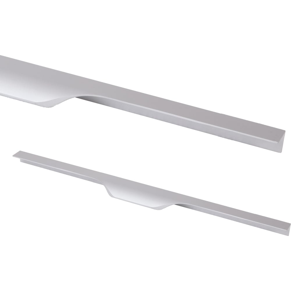 Изображение товара Ручка для мебели AKS LINEA-320/397 алюминий глянцевая современная прямоугольная