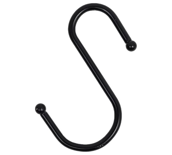 Изображение товара Крючок на рейлинг AKS ретро, черный AK 62742