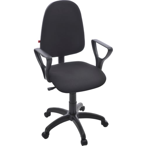 Изображение товара Кресло Фабрикант Престиж Лайт Ткань, Мебельная, ТК-1(черный), г/п 140, О, PL 600, гольф, ролик ст. 4610097306419