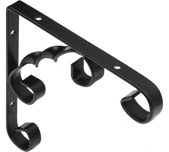 Изображение товара Полкодержатель AKS ARFA 150x150x13x2.5 мм, черный 68618