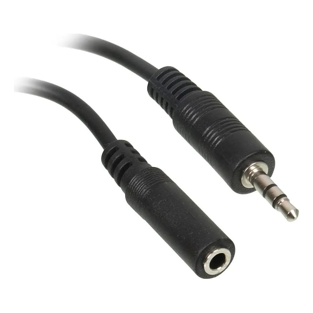 Изображение товара Кабель-удлинитель аудио BURO BAAC003-1 Jack 3.5 мм 1м черный