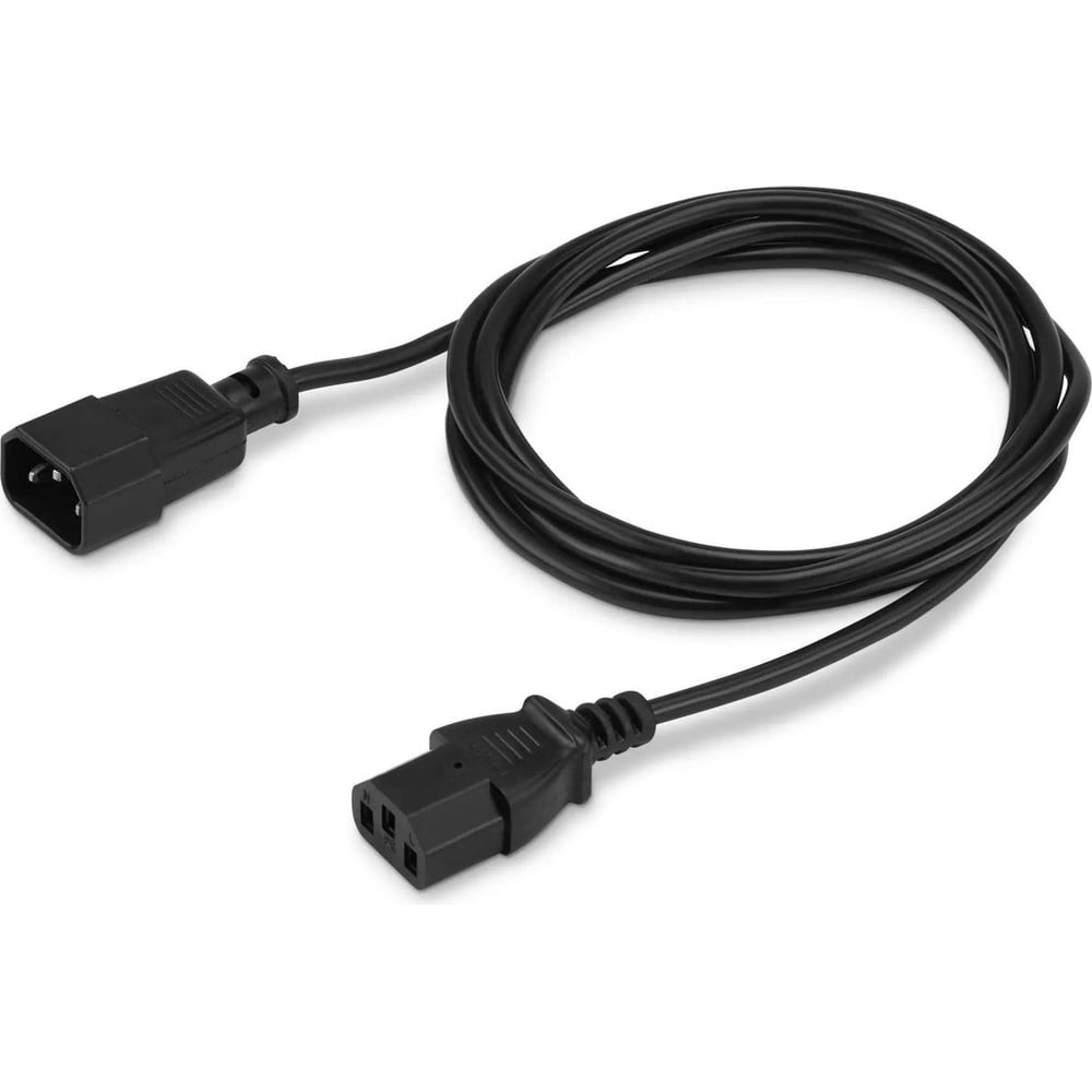 Изображение товара Кабель-удлинитель BURO AN23-1008-5 IEC C13 IEC C14 5м черный