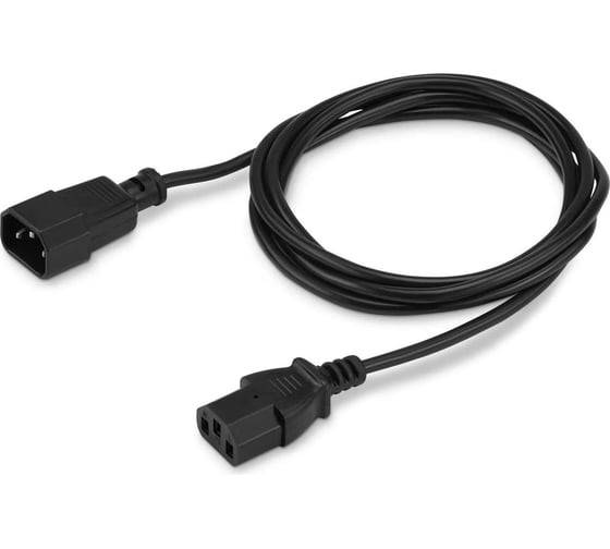 Изображение товара Кабель-удлинитель BURO AN23-1008-5 IEC C13 IEC C14, 5м, черный 817294