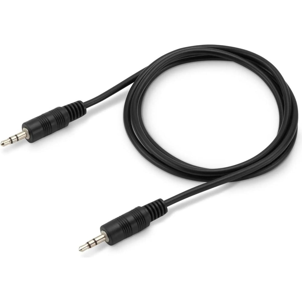 Изображение товара Соединительный аудио кабель BURO BAAC002-1 Jack 3.5 мм черный 1м