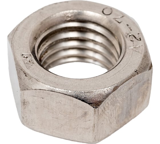 Изображение товара Шестигранные гайки КРЕП-КОМП нержавеющие DIN 934 А2 м18 5шт гшн18мф