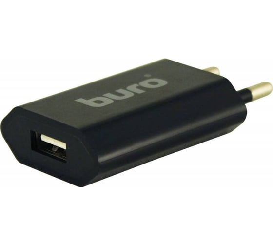 Изображение товара Универсальное сетевое зарядное устройство BURO TJ-164b 5W 1A USB черный 338741