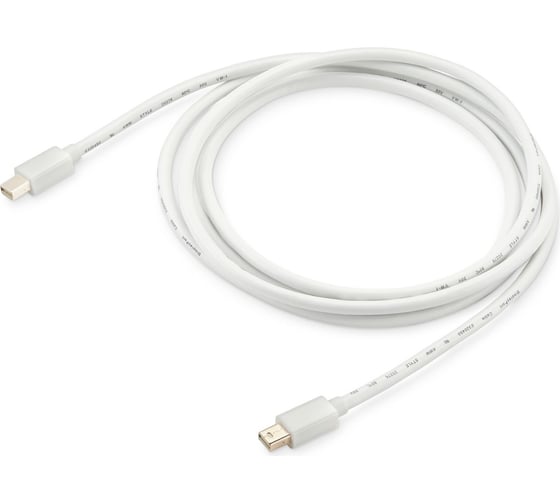 Изображение товара Кабель аудио-видео BURO 1.2v miniDisplayport (m)/miniDisplayport (m) 2 м, позолоченные контакты, белый (BHP MD 1147213