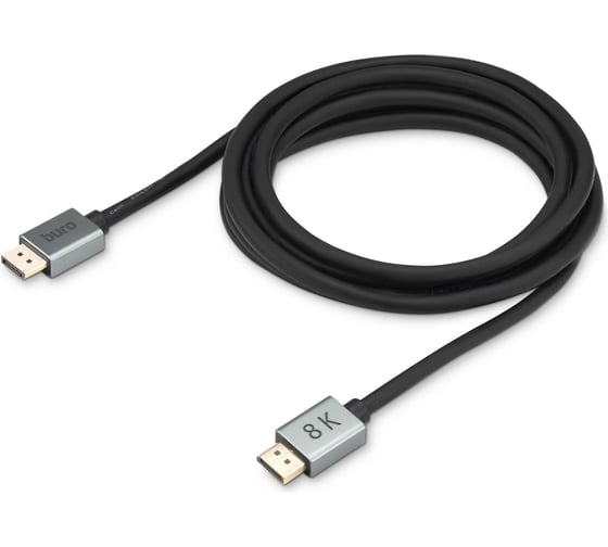 Изображение товара Кабель аудио-видео BURO DisplayPort (m)/DisplayPort (m) 5 м, позолоченные контакты, черный (BHP-DPP-1.4-5G) 1478864