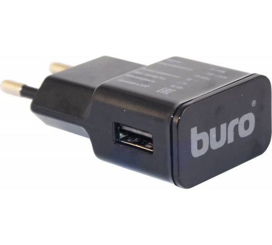 Изображение товара Универсальное сетевое зарядное устройство BURO TJ-159b 10.5W 2.1A USB-A черный 338743