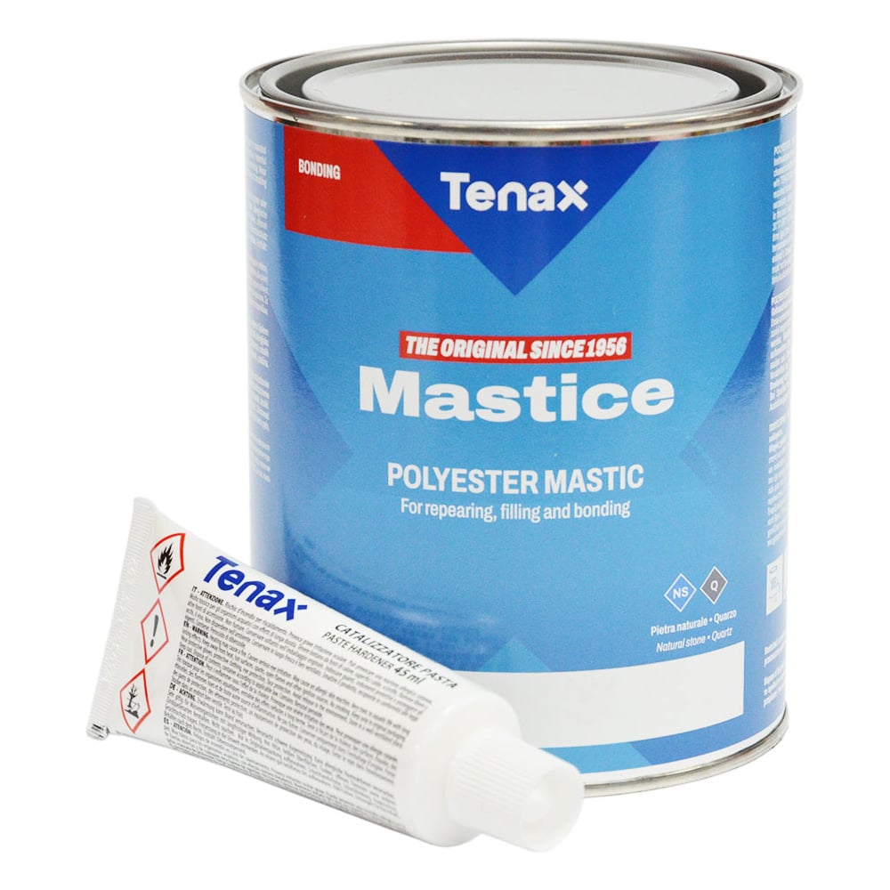 Изображение товара Полиэфирный клей Tenax Solido Bianco белый, густой, 1 л 039210014