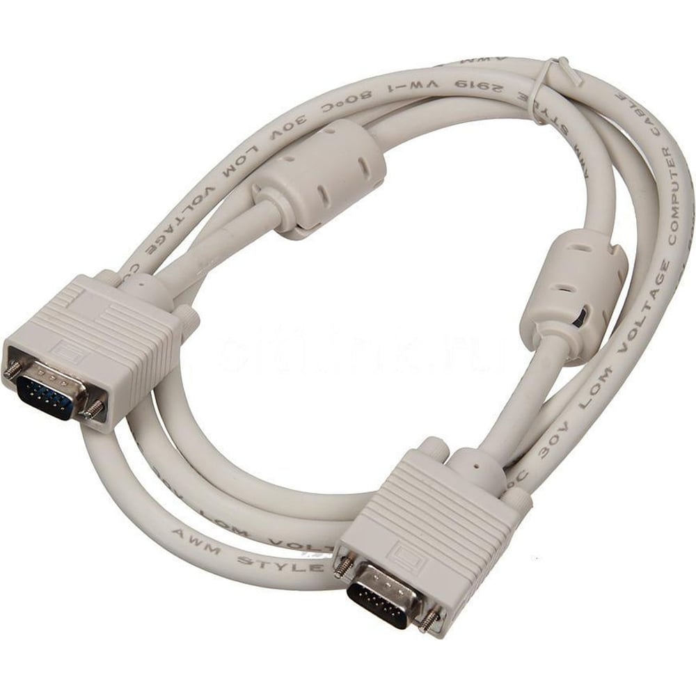 Изображение товара VGA кабель BURO CAB016S-06 1.8м с ферритовыми кольцами