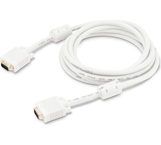 Изображение товара Кабель BURO CAB016S-10 VGA (m) VGA (m) 3 м, ферритовые кольца, серый 817280