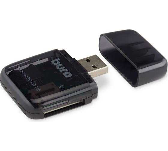 Изображение товара Устройство чтения карт памяти BURO USB2.0 BU-CR-110 черный 389726