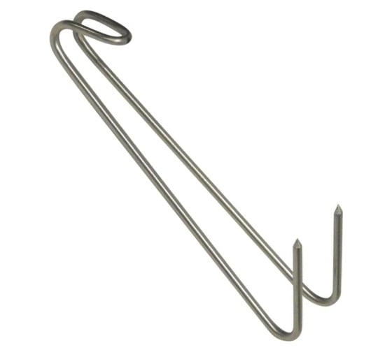 Изображение товара Крюки для рыбы ООО Степл двойные, 120/3 мм, 10 шт., из пищевой, нержавеющей стали H03D3120