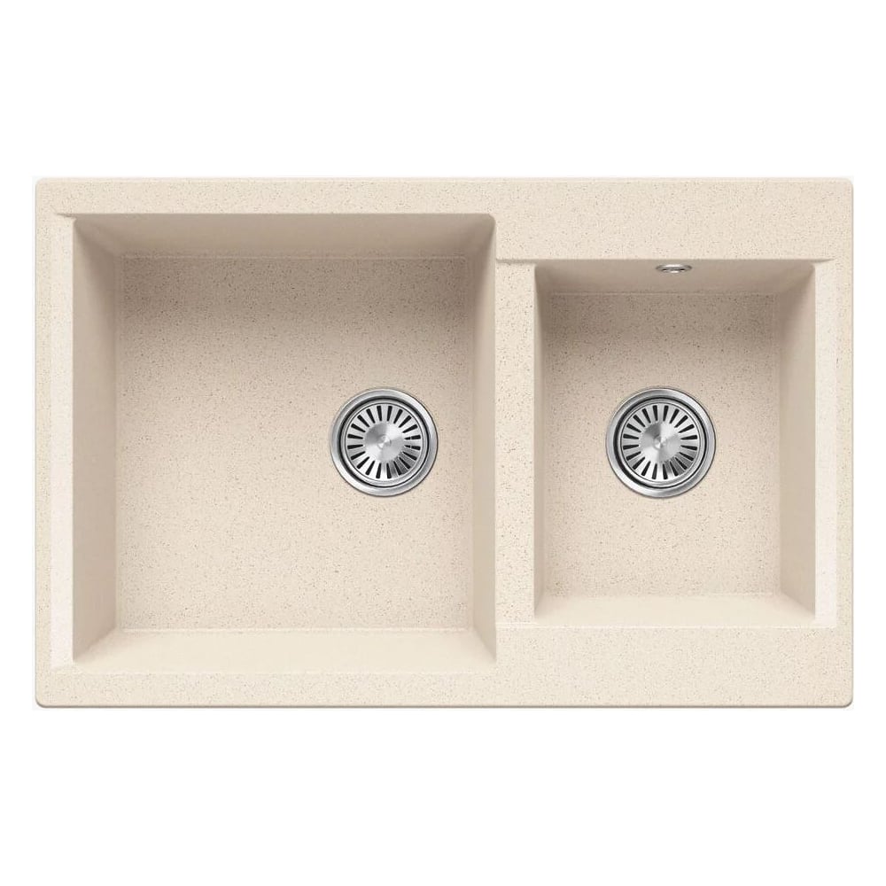 Изображение товара Кухонная мойка Polygran brig-772 №327 кремовая врезная искусственный гранит