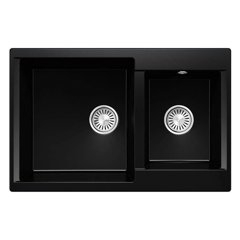 Изображение товара Кухонная мойка Polygran brig-772 №316 Космос искусственный гранит врезная 2-чаше
