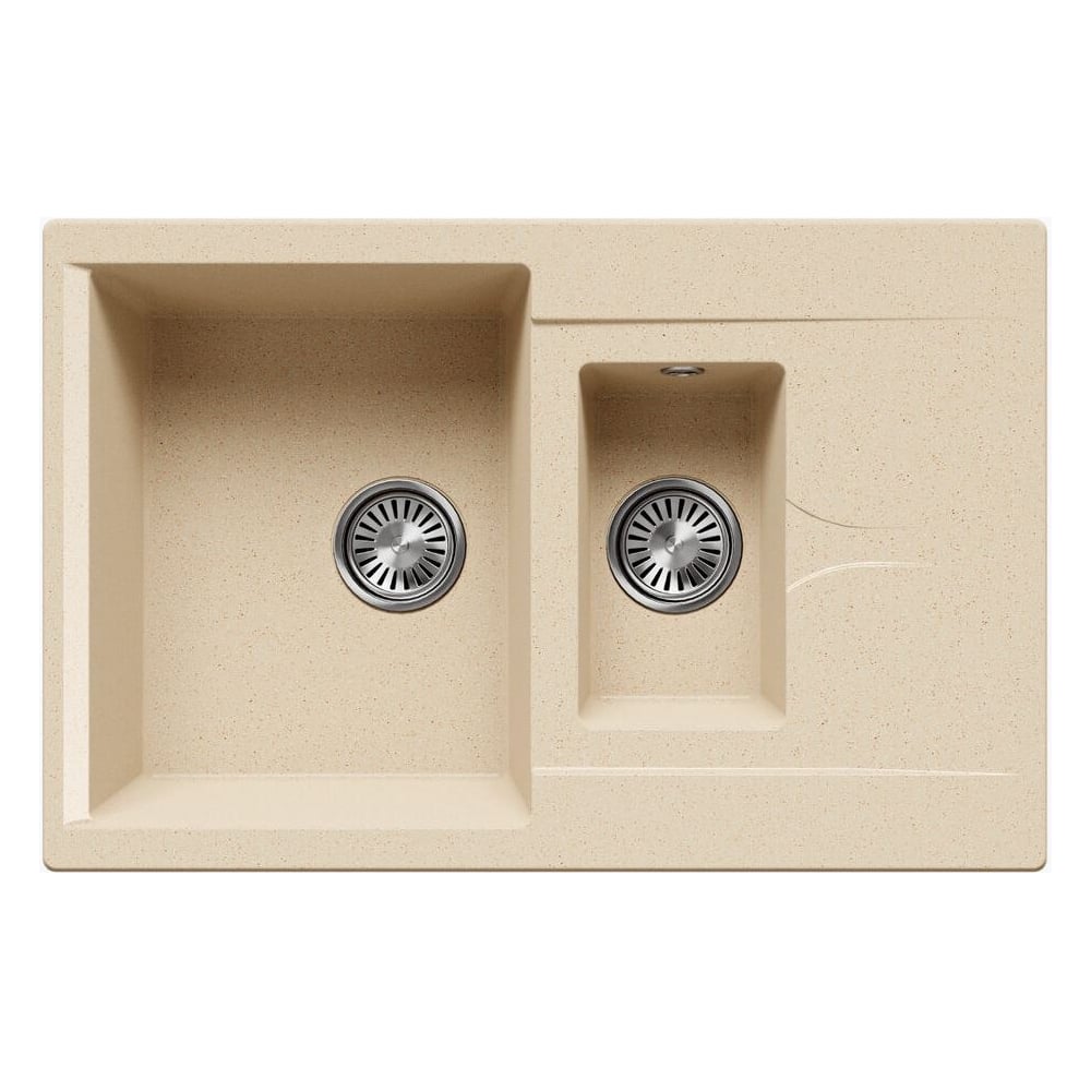 Изображение товара Кухонная мойка Polygran brig-770 №328 опал с двумя чашами