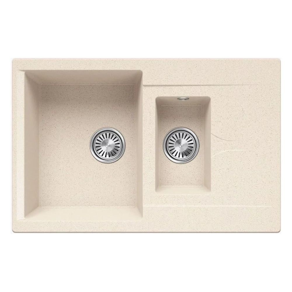 Изображение товара Кухонная мойка Polygran brig-770 №327 кремовая искусственный гранит