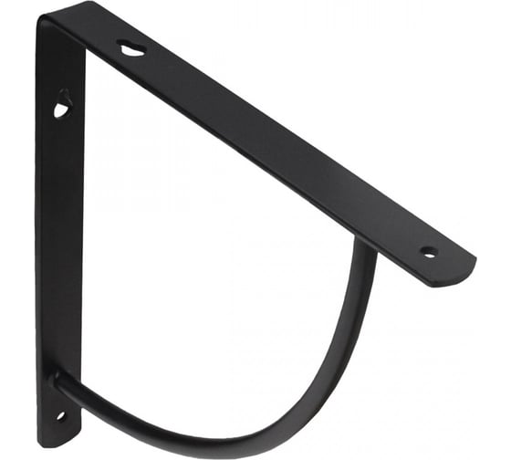 Изображение товара Полкодержатель AKS ORBIT 150x150x20x3 мм, черный 68527