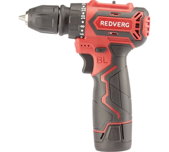 Изображение товара Шуруповерт аккумуляторный бесщеточный REDVERG RD-SD12BLR со сменным патроном 6680699
