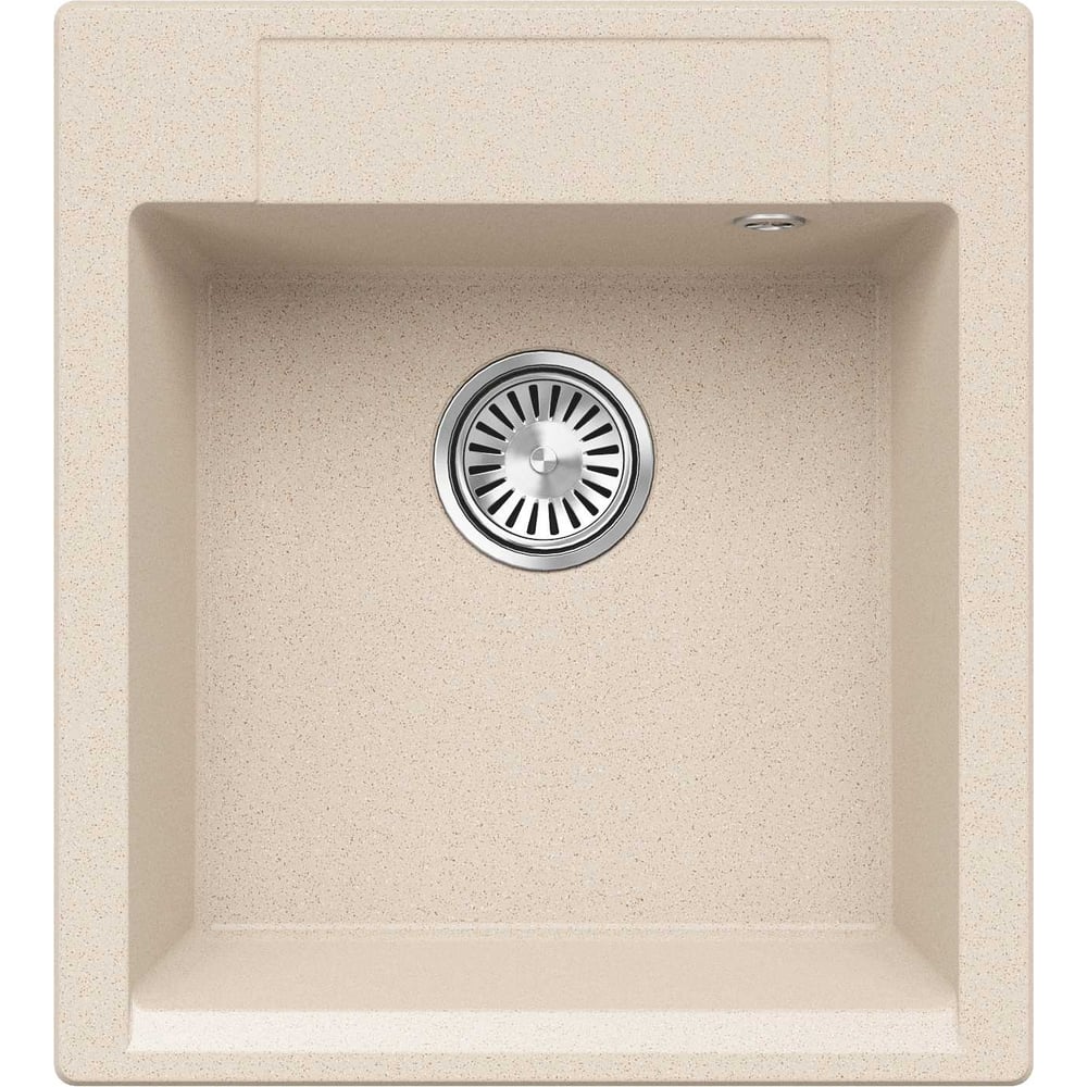 Изображение товара Кухонная мойка Polygran argo-460 №327 кремовая, искуственный гранит, врезная, матовая
