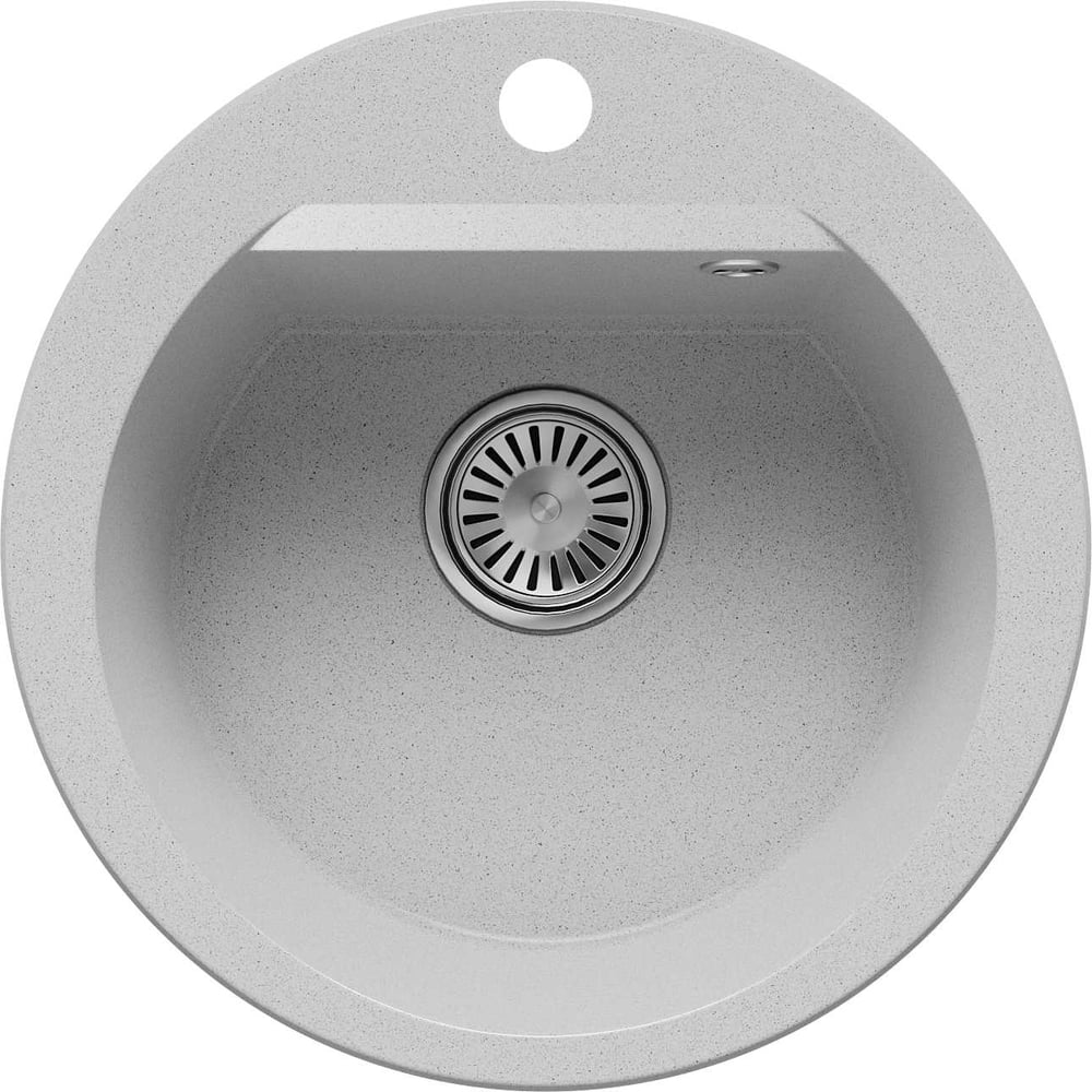 Изображение товара Кухонная мойка Polygran atol-460 светло-серый - искусственный гранит, врезная