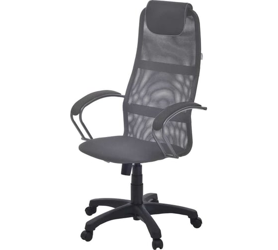 Изображение товара Кресло Фабрикант ткань TW №30 (серый), ткань S №12 (серая), искусственная кожа DO №800 (серый), г/п 100, ТГ, PL 680, ролик ст., BL Бун кресло 4610097309885