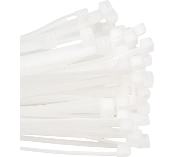 Изображение товара Нейлоновый хомут General Lighting Systems GNC-48-500-W, 4,8x500 мм, 100 шт. белый 1 100 475314