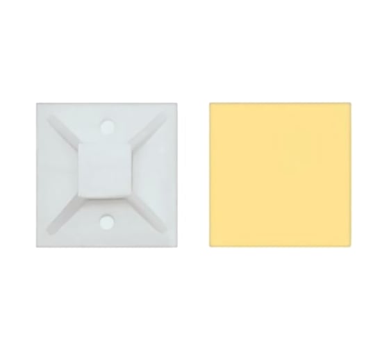 Изображение товара Площадка под хомуты General Lighting Systems GNC-25-25-W, 25x25 мм, 100 шт. 1 100 475322