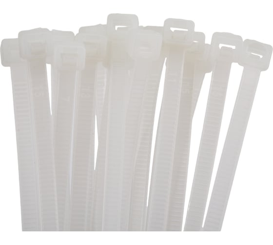 Изображение товара Нейлоновый хомут General Lighting Systems GNC-48-400-W, 4,8x400 мм, 100 шт. белый 1 100 475313