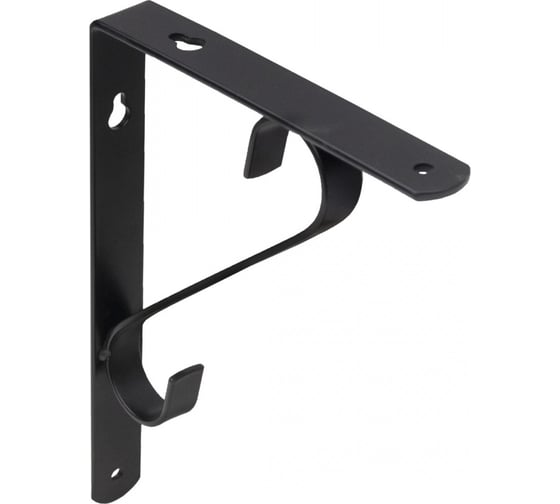 Изображение товара Полкодержатель AKS SONATA 200x150x20x3 мм, черный 68575