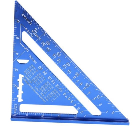 Изображение товара Угольник Свенсона Vitatools столярный металлический 185185260 мм, Синий Ugolnik-svensona-185185260-blu