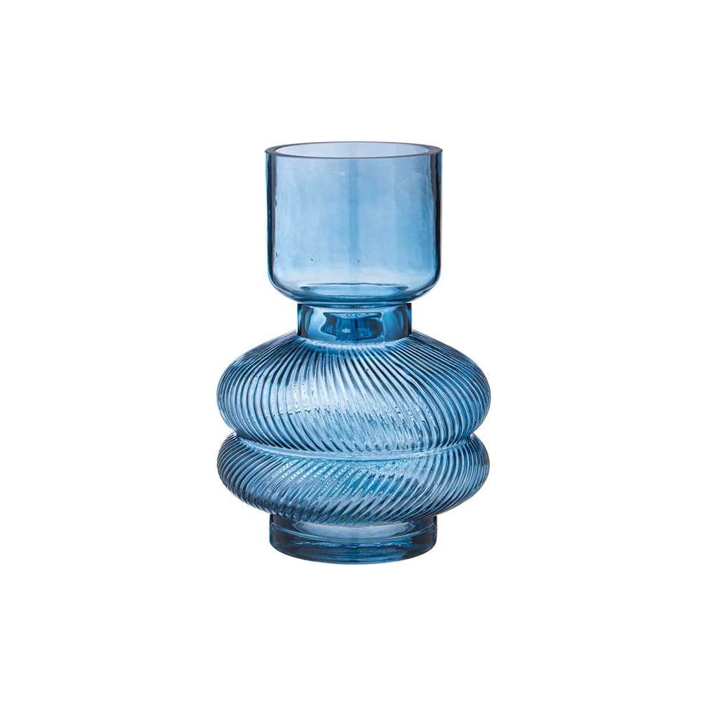 Изображение товара Ваза Lefard Fusion blue 15 см, высота 22 см, стекло