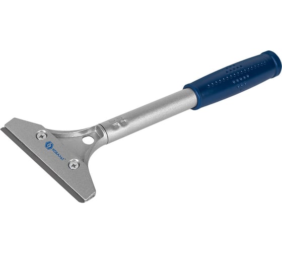 Изображение товара Скребок КОБАЛЬТ строительный, для малярно-штук-х работ, лезвие 100мм, длина рук-и 200 мм, алюм.корпус, блистер 916-677