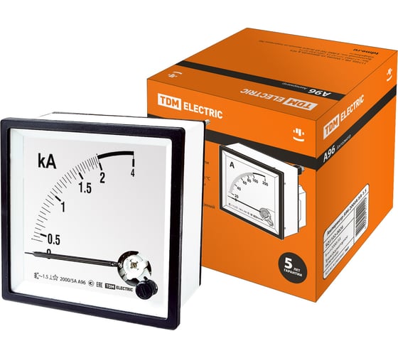 Изображение товара Амперметр TDM ELECTRIC А96 2000А/5А-1.5 SQ1102-0026