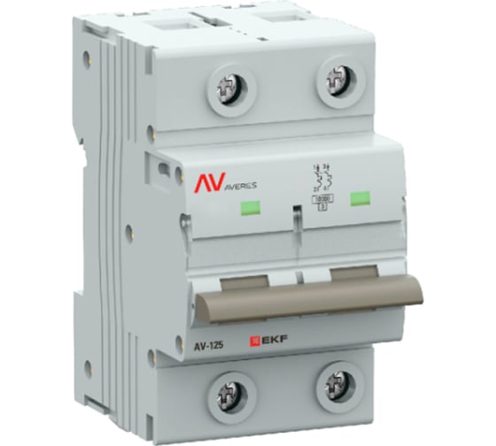 Изображение товара Автоматический выключатель EKF AV-125 2P 80A (C) 10kA AVERES mcb125-2-80C-av