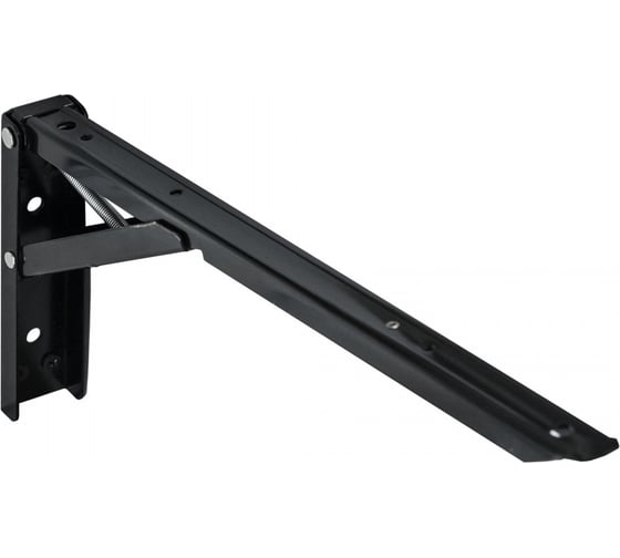 Изображение товара Полкодержатель AKS складной, 350x135x30 мм, модель 2, черный 73517