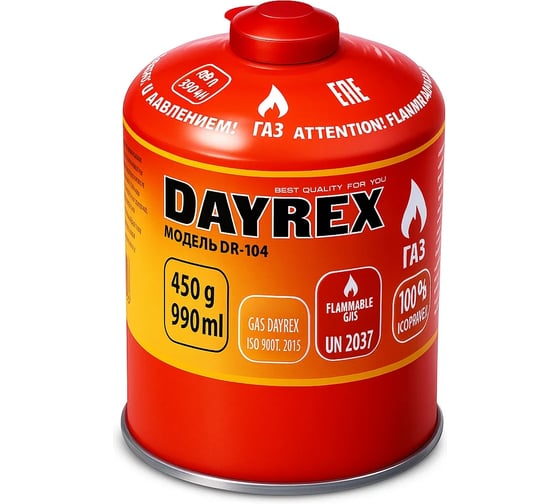 Изображение товара Газовый баллон DAYREX 104 450 г 629936
