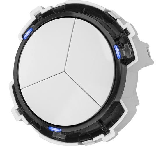 Изображение товара 3-клавишный выключатель TDM ELECTRIC 16а 250в кнопочный механизм белый, "байкал" SQ1819-0026