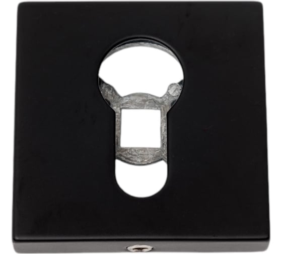 Изображение товара Ключевина под цилиндр Doorlock dl es02/s/с bl черная, квадратная розетка, 1 шт. 73389