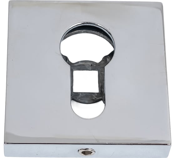 Изображение товара Ключевина под цилиндр Doorlock dl es02/s/с cp полированный хром, квадратная розетка, 1 шт. 73388