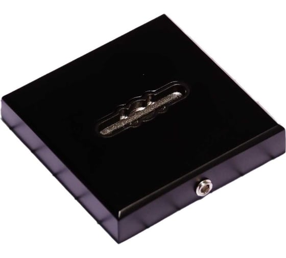 Изображение товара Ключевина сувальдная Doorlock dl es01/s/l/a bl черная, квадратная розетка, автоматическая шторка, 1 шт. 73390