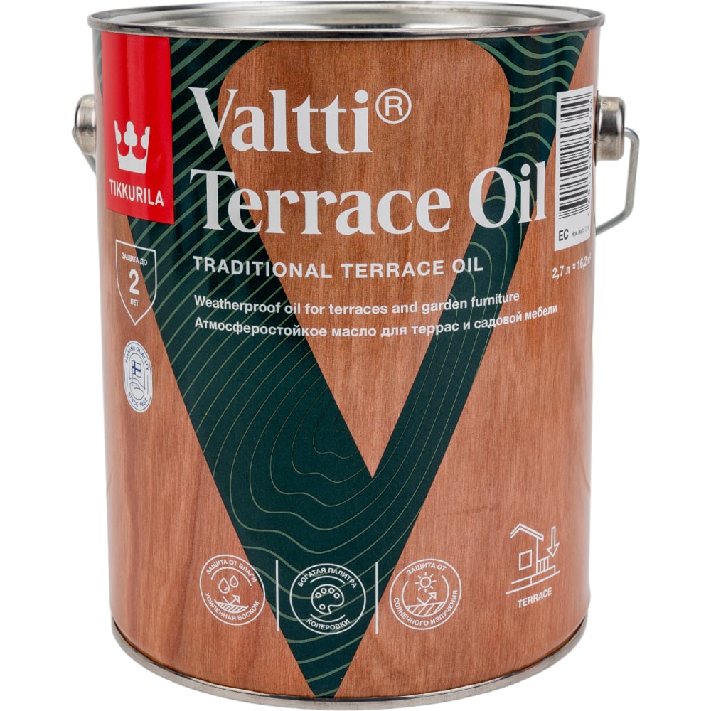 Масло для террас valtti terrace. Tikkurila масло для террас Valtti Terrace Oil EC 2,7 Л 700010364. Tikkurila Valtti Terrace Oil. Tikkurila Valtti Terrace Oil 3168. Tikkurila Valtti Terrace Oil база EC бесцветное.