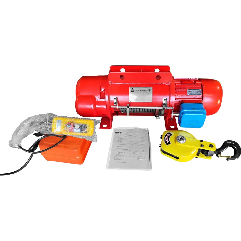 Изображение товара Электрический стационарный канатный таль OCALIFT CD1 2Т 9 м грузоподъемность 2000 кг