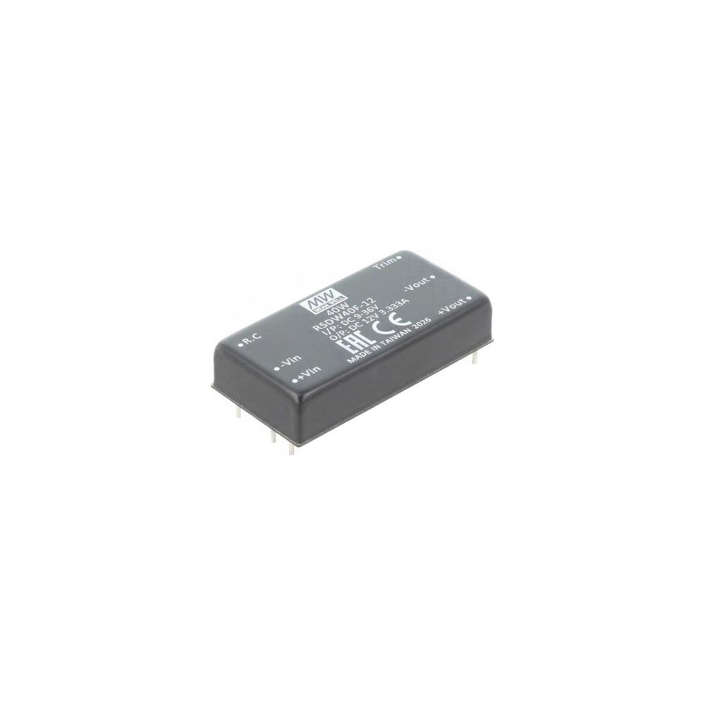Изображение товара Преобразователь Mean Well DC-DC RSDW40F-03 для стабильного напряжения 3.3В
