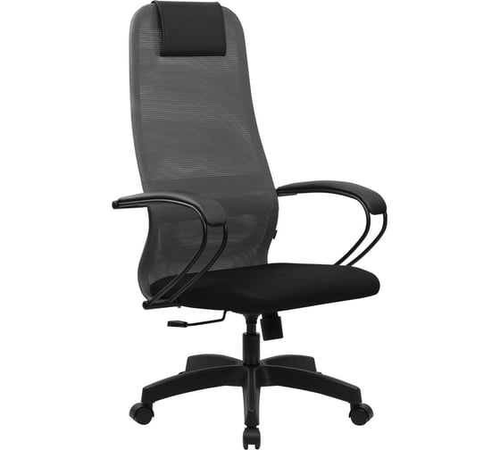 Изображение товара Кресло BRABIX Premium Ultimate Ex-800 пластик, плотная двойная сетка Х2, черное/серое 532915