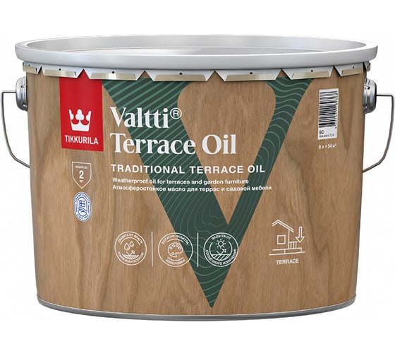 Изображение товара Масло для террас Tikkurila VALTTI TERRACE OIL  EC 9л 700010365