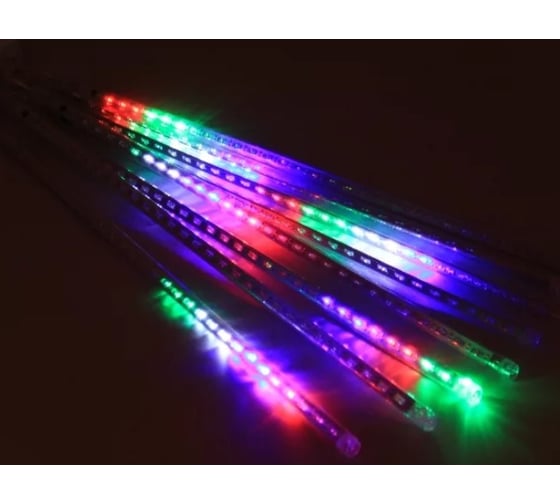 Изображение товара Светодиодный фигурный занавес Uniel Падающие звезды ULD-E2405-240/DTK MULTI IP44 METEOR 11122