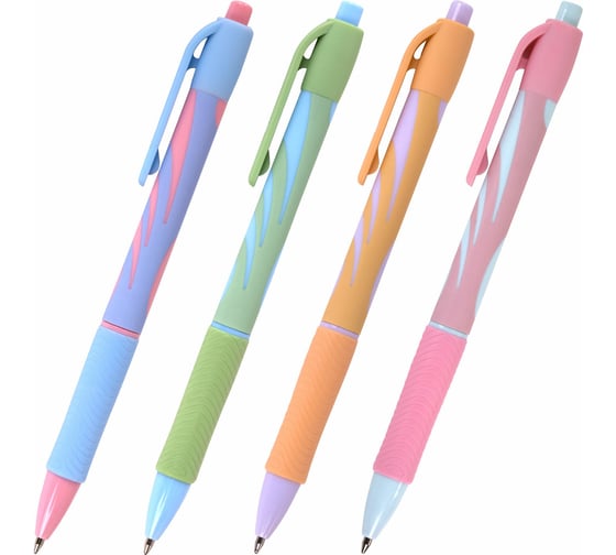 Изображение товара Автоматическая шариковая ручка BRAUBERG Ultra-rt Pastel, синяя, 0.7 мм, линия 0.35 мм 143933