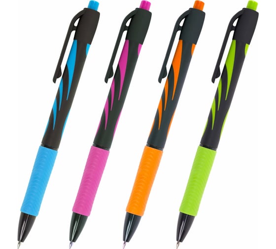 Изображение товара Автоматическая шариковая ручка Ultra-rt Neon BRAUBERG, синяя, 0.7 мм, линия 0.35 мм 40 шт 143932